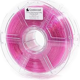 Cookiecad Pink Star Stuff Translucent Pink Glitter PLA 3D Printer Filament 1.75mm 1kg-20