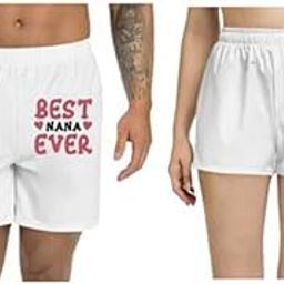 Men and Women Printed Regular fit Casual Polyester Couple White Shorts (ZPOD-0001642-set-XL_ms)-image-88