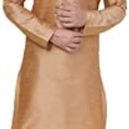 Men's Rose Gold Kurta Pajama Set | Silk Blend | Luxurious Ethnic Wear-image-39