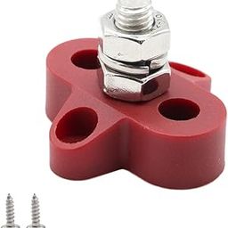 ATORSE Bus Bar Power Terminal Block Dual Heavy Duty 2 Studs Power Distribution for Vehicle Boat Marine Car Truck-28