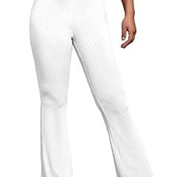 Black Women's Yoga Dress Pants Stretchy Work Slacks Business Casual Office Flare Bell-Bottom/Boot-Cut Elastic Waist Regular Fit Trouser Pant (Pant 57)-image-34