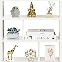 FURNEASER Enaya Multipurpose Wall Display Shelf for Living Room Hanging Corner Rack Floating Bookshelf & Shelf Organizer Stand (H)-image-35