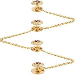 Brass Kurta Buttons with Diamond Crystal and Chain TNSPKURTA2004-15