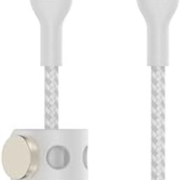 Belkin USB-C to USB-C Fast Charging Type C Cable, Charge and Sync Ultra Flexible Silicone, Double Nylon Braided Cable, 60W PD, USB-IF Certified 3.3 feet (1 meters) – White-8