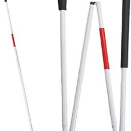 PAXMAX Folding Blind Cane Reflective Red Folding Walking Stick for Vision Impaired and Blind People-picture-29