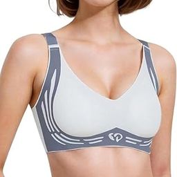 Women's Wireless Push-Up Bra | Soft Lightly Padded Full Coverage Bra | Longline High Support Sports Bra for Workout, Gym & Yoga | Comfortable Everyday Bralette-image-92