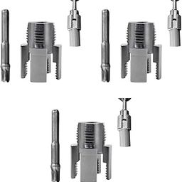 Serplex® Pipe Threading Die Head for Electric Drill 2 in 1 Integrated Internal External Tool with Hex Shank Universal 1/4 Inch Threader 3PCS-image-78