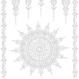 ORDERSHOCK Circle Flower & Bracelet Art With Mandala Design For All Festivals, Simple Mehndi Sticker For Girls & Women-image-51