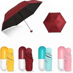 DHANROVA Capsule Umbrella, Portable Bottle Design, UV Protected, Manual Open, Black, 90 cm-picture-25