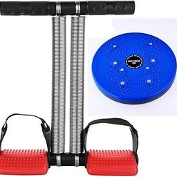 GJSHOP Steel Tummy Trimmer- Double Spring Combo Tummy Twister Abdominal Exercise for Men and Women-12