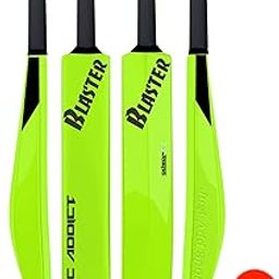 Jaspo Cric Addict Blaster Plastic Cricket Bat Size 5 for Kids,Juniors,Youth,Children (Bat Height-30 Inches) (Plastic Bat Size-5, Neon)-image-84