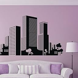 GADGETS WRAP Modern Buildings Black Wall Decal and Sticker-image-18