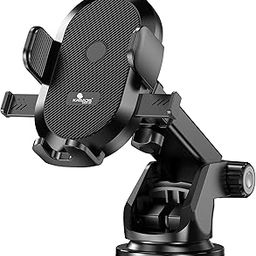 Kratos Grip X2 car Mobile Holder for Dashboard with 360 Degree Rotation Phone Holder in car with Quick Release Button, Strong Suction Cup Mount for Windshield & Dashboard, Mobile Holder for car-22