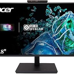 Acer B247Y D6 23.8 Inch IPS Full HD Backlit LED LCD Monitor I IR 5M Adjustable Webcam with Human Presence Detection, 120Hz, Height Adjustment and Pivot, HDMI, VGA, DP, USB 3.2 HUB I Stereo Speakers-19