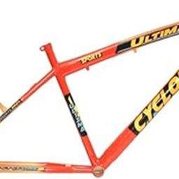 Fozan Ultima Cyclone 26-inch Mild Steel Bicycle Frame - Durable Red MTB Frame for Adults\-19