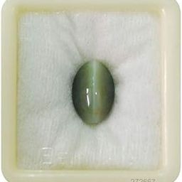 KIRTI GEMS Certified Unheated Untreatet 7.25 Ratti 6.75 Carat A+ Quality Natural Cat Eyes Lehsunia Ketu Loose Gemstone for Women's and Men's-picture-39