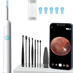 CRIYALE Ear Cleaner wax Removal Kit with 1080P HD Camera WIFI Connection LED Light, Endoscope with Extra Cleanning Tool Set of 8, Otoscope with Light for IOS & Android Kids Children adults gift gadget-image-7