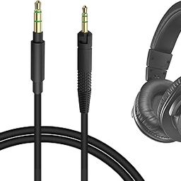 Geekria QuickFit Audio Cable Compatible with ATH-M70x ATH-M60x ATH-M50x ATH-M40x M50xrd M50xwh Cable,2.5mm Aux Replacement Stereo Cord (4 ft/1.2 m),Black-3