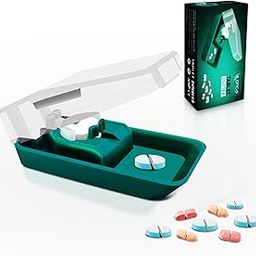OTICA Best Pill Cutter and Splitter Daily Usage, Safely Cut Pills and Vitamins Tablets, Use Our Petent Design Pill Cutter For Precise Separation , Easy Pill Centering Technology, Stainless Steel Blade, Travel Sized (1)-16