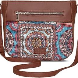 Women's Vegan Handcrafted U Shaped Sling Bag-image-96