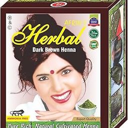 RKS Natural AFRIN's Hair Colour for Women and Men | Dark Brown Henna Powder Hair Color | 100% Pure & herbal Dye for Hair Colour | Henna Colour dye - 60g-image-70