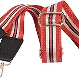 adisa Printed Replacement Straps for Sling Shoulder Crossbody Bag Adjustable Belt (SLH8170-RED)-picture-40