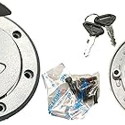 Deutsche Bajaj Pulsar 150/180/200 DTS-i UG Heavy Duty Key Lock With Screw, Silver-image-2