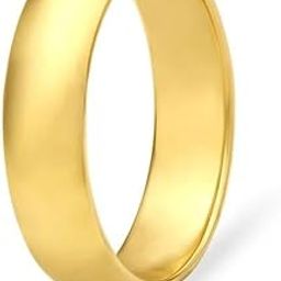 18Kt Gold Plated Sterling Silver Plain Band Ring in Rose Gold-picture-10