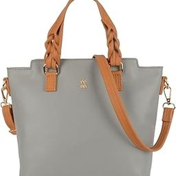 Grey Tote Bag | Stylish & Spacious Handbag for Women | Dual Carry Options – Wrist & Shoulder | Cruelty-Free Vegan | Secure Zip Closure | Perfect for Work & Casual Outings-image-35