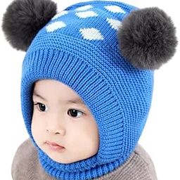 Toddler Winter Hat Monkey Caps Baby Winter Hat, Fleece Lined Winter Hat Caps for Kids Winter Hat Scarf Earflap Hood Skull Caps (3month to 4 Years)-46