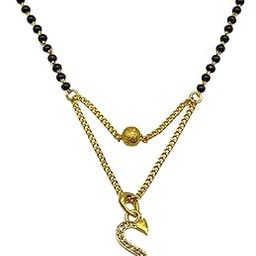S letter mangalsutra Short Mangalsutra Designs Stylish New pendant alphabet gold name mangalsutra design/ naam wale mangalsutra/ personalised wife husband couple name mangalsutra design (20 inches)-image-49