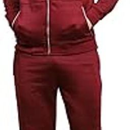 Mens Solid Mock Neck Full Sleeve Tracksuit (223061494)-picture-11