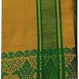 Kalasam Border Cotton Angavastram/towel/kasavu Shawl/melmundu/uthareeyam for Men-image-77