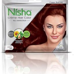 Nisha Copper Red Permanent Cream Hair Color 20gm Colourant + 20ml Developer (Pack of 1)-27