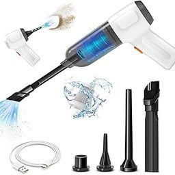 NICE BUDDY Mini Handheld Vacuum Cordless, Car Vacuum Cleaner Portable Rechargeable 3 in 1 Dust Buster Air Blower Hand Pump 6000PA Hand Vacuum High Power for Keyboard Inflate Deflate-image-51