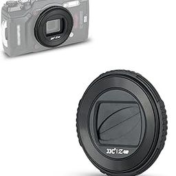 JJC LB-T01 Lens Cap Cover Protector for Olympus TG-7 TG7 TG-6 TG6 TG-5 TG5 TG-4 TG4 TG-3 TG3 TG-2 TG2 TG-1 TG1 Tough Waterproof Cameras, Rotate to Open or Close, Made of ABS Materials-picture-25