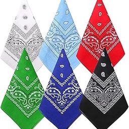 100% Western Design Cotton Paisley Bandana- (Multicolour)-(Pack of 06)-image-27