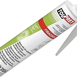 TOUPRET 03893 Fibacryl Flexible Repair Filler 310ml Cartridge Tube by Toupret-image-1