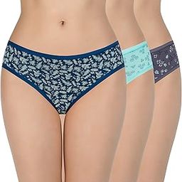 Print Low Rise Three-Fourth Coverage Bikini Panties (Pack of 3)-image-94