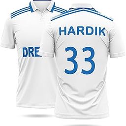 95miles garments Hardik Jersey 33 Number Jersey Test National Team Cricket Jerseys Team Men's New-picture-12
