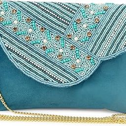Women's Stylish Handmade Heavy Embroidered Clutch Bag || Trendy Ethnic Embellished Hand Clutch-12
