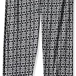 Women Allover Print Relaxed Lounge Pants - Modal Cotton - Functional Pocket, Ultra Soft, Drawstring Waist_55307_Black Aztec_XXL-picture-49