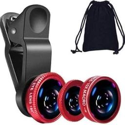 3 in 1 Camera Lens Kit Phone Camera Lens Clip Fisheye Lens Macro Lens Wide Angle Lens Cell Phone Lens Attachments Compatible with Most Smartphones for Video, Live Show, Vlog-picture-11