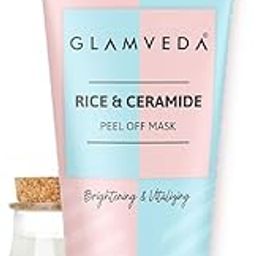 Glamveda Rice & ceramide peel off mask 100gm | For Flawless Skin & Radiant Skin Tone | paraben free-image-25