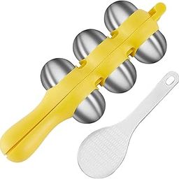 UJEAVETTE Rice Ball Maker DIY Stainless Steel Kitchen Gadgets for Camping Picnic-image-55
