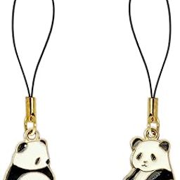 Pack of 2 Lucky Cute pendant phone charms aesthetic for girls women backpack hanging keychain key ring gold accessories necklace bracelet clasp thread Ornament decor Smart combo-15