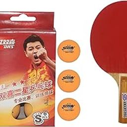 DHS TT Ball S-S1840BY 2 Star Y Supermarket (6 Pcs Box) 18 PCS with Smart PRO TT BAT Moon-image-42