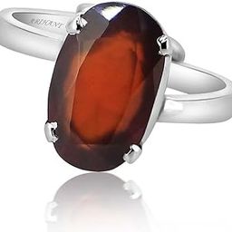 5.25 Ratti Adjustable Hessonite Garnet (Gomed) Ring with 925 Sterling Silver | Astrological Gemstone | Positive Effects | Unisex, Suitable for Men & Women-24