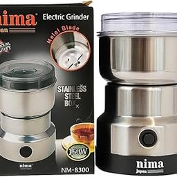 Mini Grinder Electric Spice & Coffee Bean Grinder. 4 Blade Stainless Steel Mini Mixer Grinder. Grinding for 'Dry Items' only. Suitable for Coffee Beans, Spices, Masala, Nuts & Grains. 150 W. (Silver)-image-28