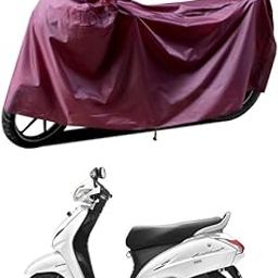 GOSHIV Water Resistant Scooter Body Cover Compatible for Honda Activa 4G Polyester Fabric Outdoor Indoor Protection (Maroon)-image-26